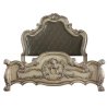 Double - Rococo carved classic bed from Jepara Furniture White-Labeled