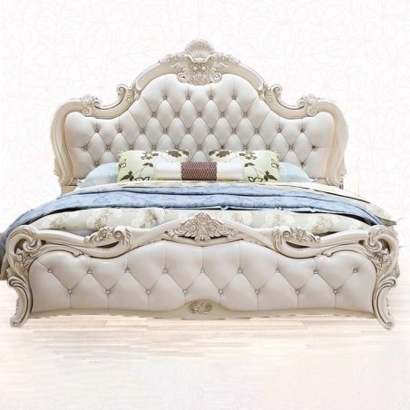 King - Art Classic Hand Carved Painted Bed Furniture Manufacturer