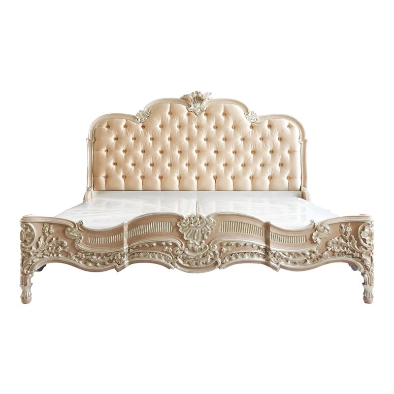 Queen - Art Classic Hand Carved Painted Bed Furniture Wholesaler