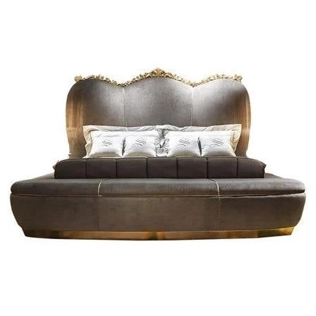 Super King - Art Classic Hand Carved Painted Bed Furniture Wholesaler