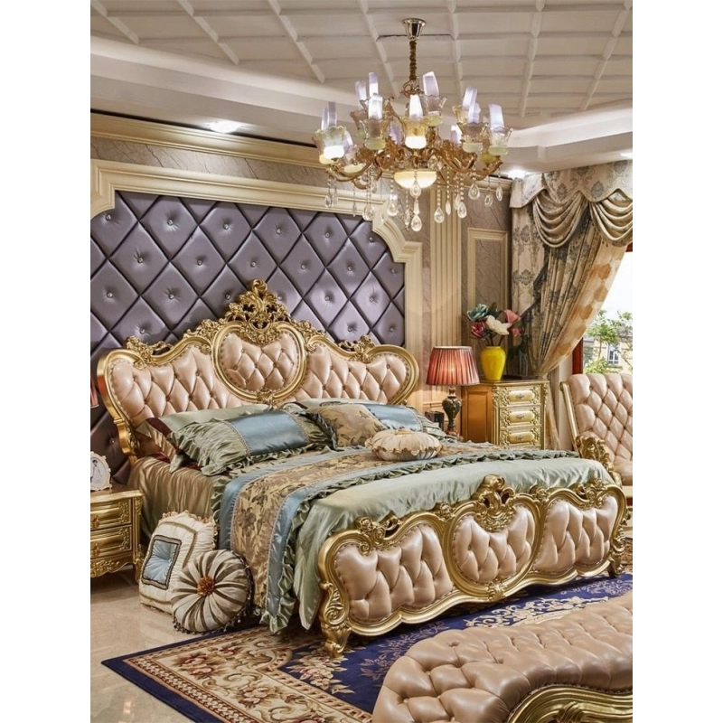 Super King - Art Classic Hand Carved Painted Bed Furniture Jepara Super King - Art Classic Hand Carved Painted Bed Furniture Jepara