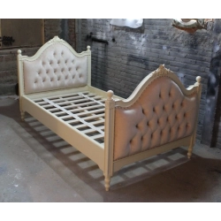 Queen - Art Classic Hand Carved Painted Bed Furniture Wholesale