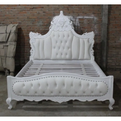 Double XL - Art Classic Hand Carved Painted Bed Furniture Supplier