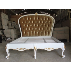 Queen - Art Classic Hand Carved Painted Bed Furniture Wholesale