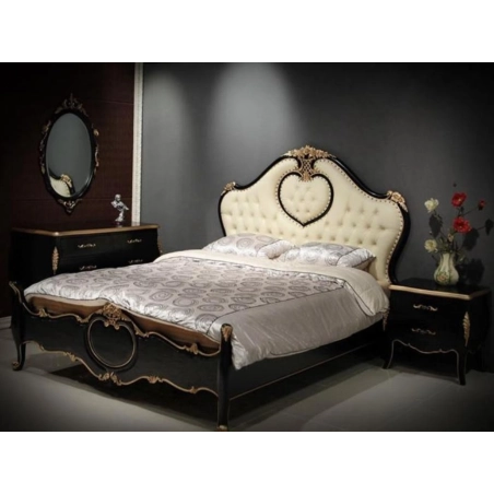 Super King - Art Classic Hand Carved Painted Bed Furniture Jepara