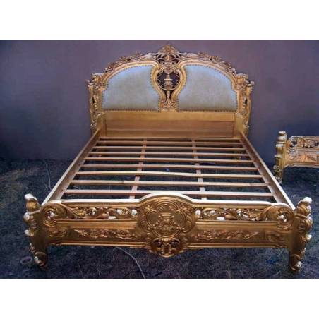 Double XL - Art Classic Hand Carved Painted Bed Furniture Wholesaler