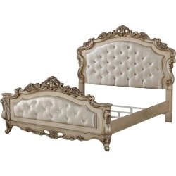 Double XL - Art Classic Hand Carved Painted Bed Furniture Export