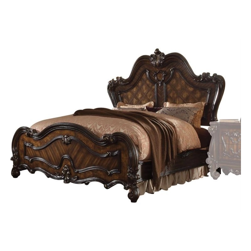 Double XL - Art Classic Hand Carved Painted Bed Furniture Mulyoharjo