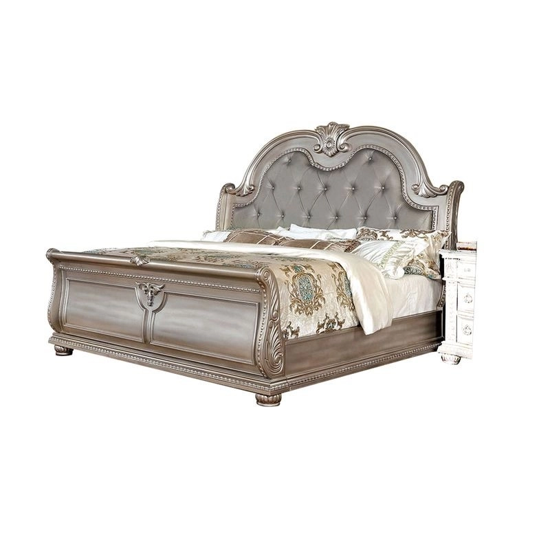 Super King - Art Classic Hand Carved Painted Bed Furniture Export