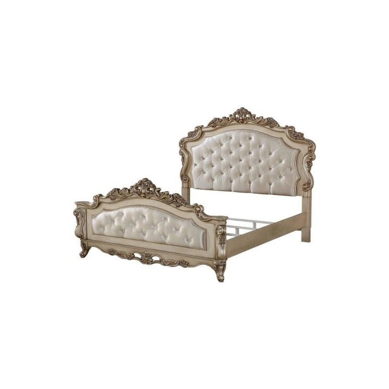 Double - Art Classic Hand Carved Painted Bed Furniture Exporter