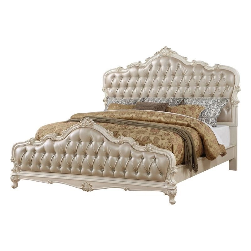 King - Art Classic Hand Carved Painted Bed Furniture Export