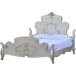 Queen - Art Classic Hand Carved Painted Bed Furniture Wholesale