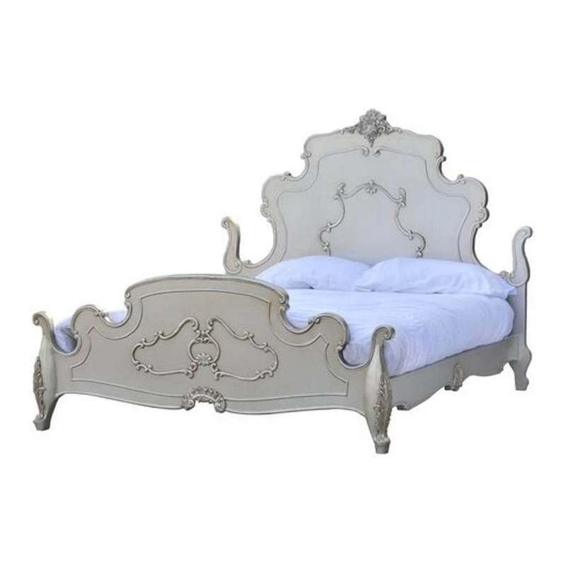 Queen - Art Classic Hand Carved Painted Bed Furniture Wholesale