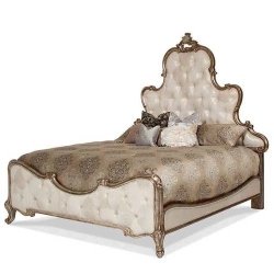 King - Art Classic Hand Carved Painted Bed Furniture Indonesia