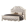 Double - Art Classic Hand Carved Painted Bed Furniture White-Label