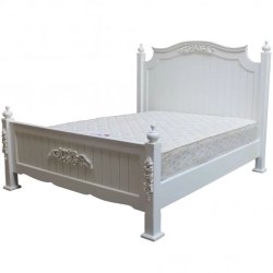 Super King - Rustic classic bed Furniture White-Labeled