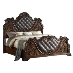 Queen - Louise-inspired classic beds with intricate carvings Furniture Mulyoharjo