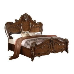 Queen - Rococo carved classic bed from Jepara Furniture Produce