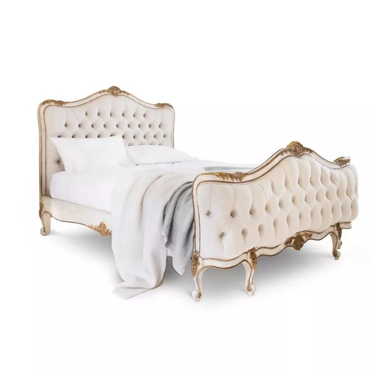 Double XL - Mahogany wood classic bed Furniture Supplier