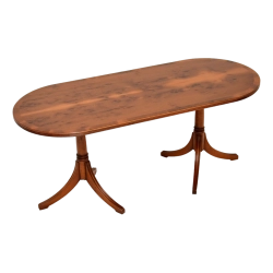 Mulyoharjo Regency Yew Wood Coffee Table, 1950s Furniture Supplier Indonesia