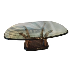 Mulyoharjo Henredon Zebra Wood Faux Tusk Coffee Table Furniture Supplier Indonesia