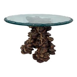 Mulyoharjo 1970s Vintage Italian Wood and Glass Coffee Table Furniture Supplier Indonesia