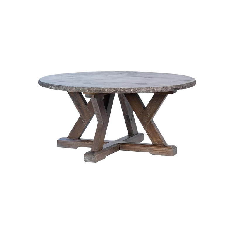 Mulyoharjo Farm Stone & Wood Coffee Table Furniture Supplier Indonesia