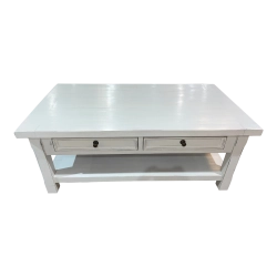 Mulyoharjo Nadeau White Wood Coffee Table Furniture Supplier Indonesia