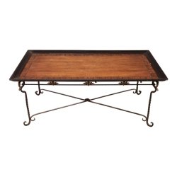 Mulyoharjo Wood & Wrought Iron Coffee Table Furniture Supplier Indonesia