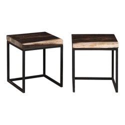 Mulyoharjo Petrified Wood Small End/Coffee Tables - a Pair Furniture Supplier Indonesia