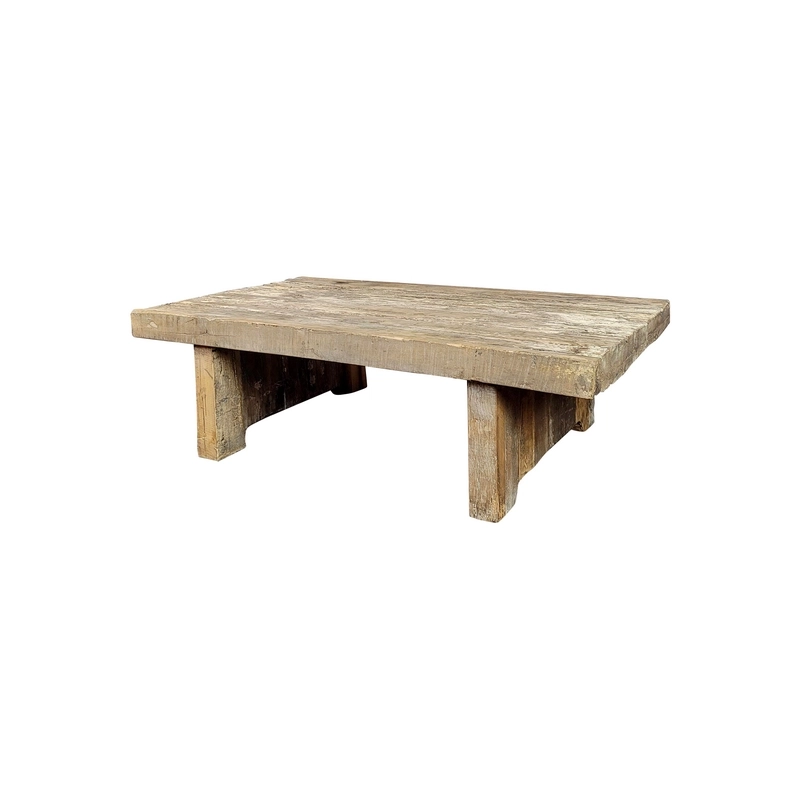 Mulyoharjo Antique Rustic Heavy Wood Coffee Table Furniture Supplier Indonesia