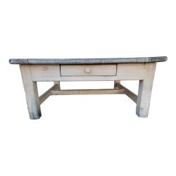 Mulyoharjo 1980s Rustic Weathered Wood Coffee Table Furniture Supplier Indonesia