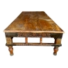 Mulyoharjo Mid-Century Spanish Carved Wood and Iron Cocktail Table Furniture Supplier Indonesia