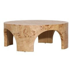 Mulyoharjo Burl Wood Round Arch Coffee Table Furniture Supplier Indonesia