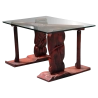 Mulyoharjo Lacquered Wood and Glass Coffee Table, Italy, 1960s Furniture Supplier Indonesia