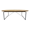 Mulyoharjo Organic Modern Rustic Oval Wood Cocktail Table Furniture Supplier Indonesia