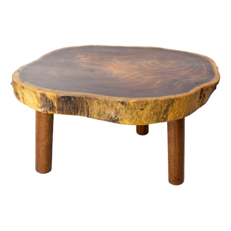 Mulyoharjo Brutalist French Coffee Table in Exotic Wood, 1960s Furniture Supplier Indonesia