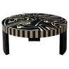 Mulyoharjo Round Center Coffee Table in Wood, 2010s Furniture Supplier Indonesia