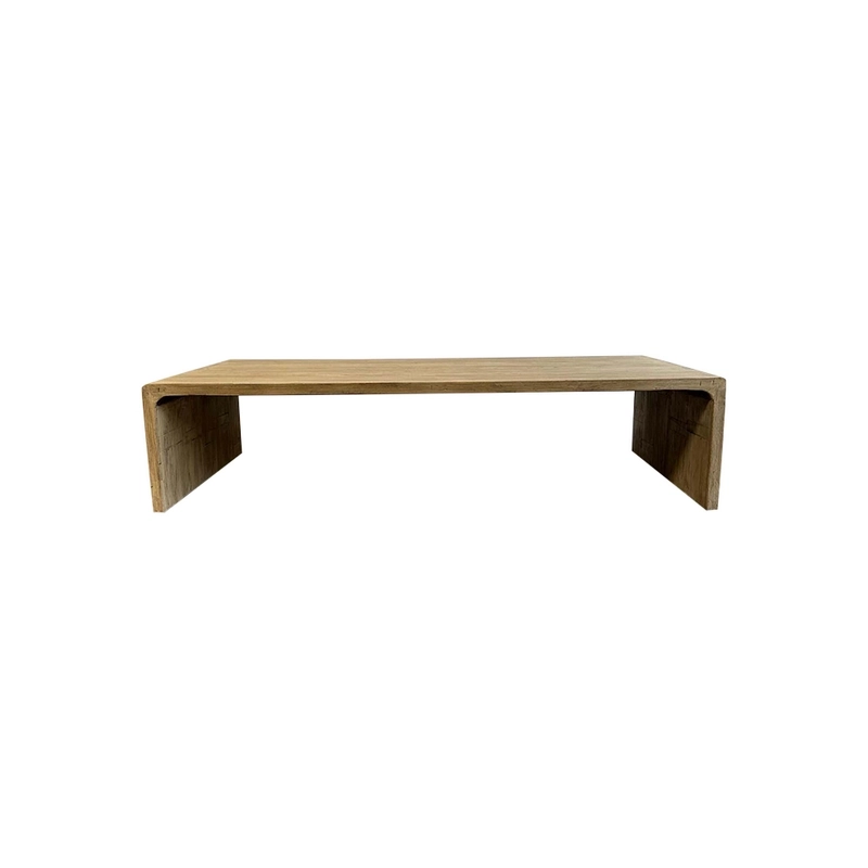 Mulyoharjo Reclaimed Elm Wood Waterfall Coffee Table Furniture Supplier Indonesia