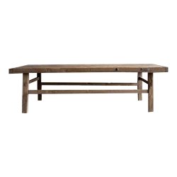 Mulyoharjo 1940s Vintage Elm Wood Coffee Table Furniture Supplier Indonesia