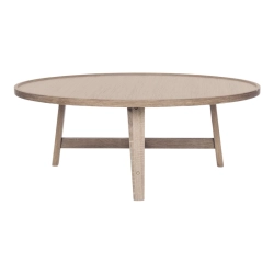 Mulyoharjo Retro Mid Wood Coffee Table in Light Oak Furniture Supplier Indonesia