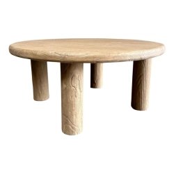 Mulyoharjo Custom Reclaimed Elm Wood Round Coffee Table Furniture Supplier Indonesia