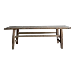 Mulyoharjo 1940s Vintage Elm Wood Coffee Table Furniture Supplier Indonesia