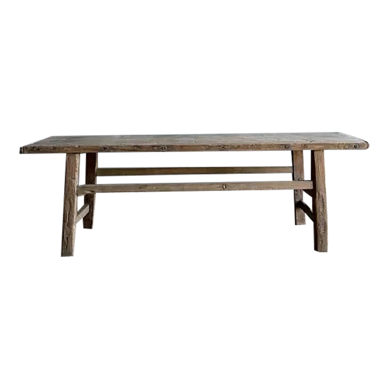 Mulyoharjo 1940s Vintage Elm Wood Coffee Table Furniture Supplier Indonesia