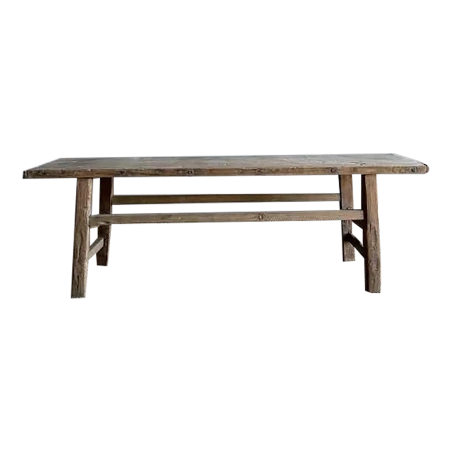 Mulyoharjo 1940s Vintage Elm Wood Coffee Table Furniture Supplier Indonesia