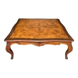 Mulyoharjo Large Burl Wood Square Coffee Table Furniture Supplier Indonesia