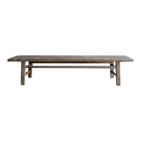Mulyoharjo 1940s Vintage Elm Wood Coffee Table Furniture Supplier Indonesia