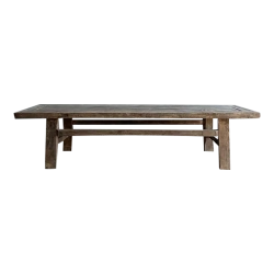 Mulyoharjo 1940s Vintage Elm Wood Coffee Table Furniture Supplier Indonesia