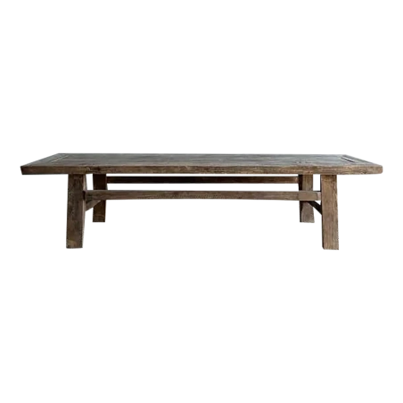 Mulyoharjo 1940s Vintage Elm Wood Coffee Table Furniture Supplier Indonesia