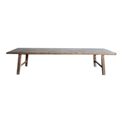 Mulyoharjo 1940s Vintage Elm Wood Coffee Table Furniture Supplier Indonesia